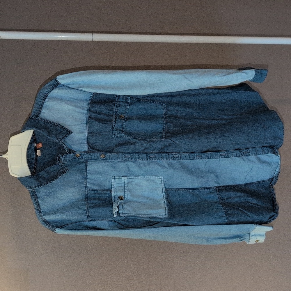 Pilcro Blue Button Down Shirt